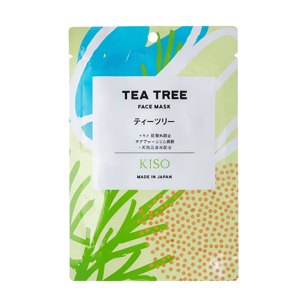 Тканинна маска для обличчя KISOCARE Tea Tree Face Mask з чайним деревом, 1 шт